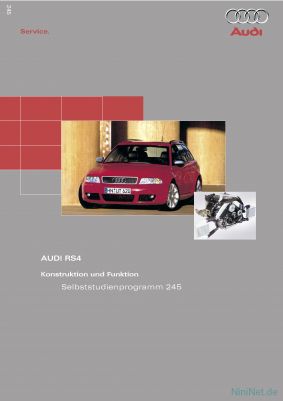 Cover des SSP Nr. 245 von Audi mit dem Titel: AUDI RS4 